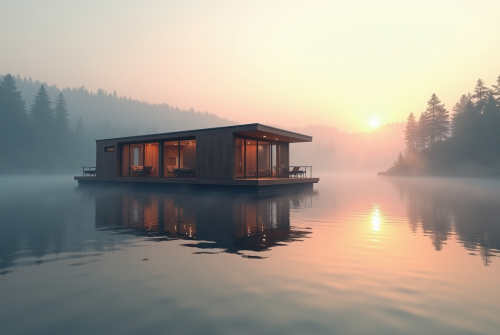 Évasion et sérénité : séjourner dans une maison flottante